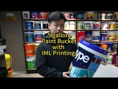 Seau en plastique rond d'épaisseur de 70 ml pour un emballage durable et sécurisé