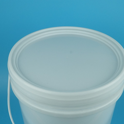 Seau rond en plastique avec couvercle et anse 16,5 litres pour peinture au latex
