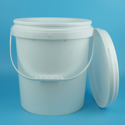 Seau d'emballage en plastique de beurre 17 litres avec sortie d'usine de couvercle et de poignée