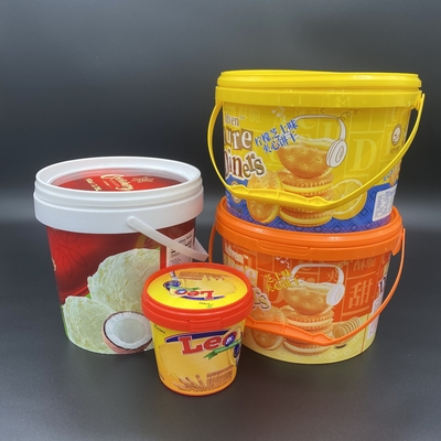 Seaux en plastique sûrs de catégorie comestible avec la rupture sur le couvercle pour le stockage et le transport