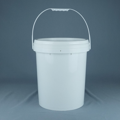 Seau en plastique arrondi de qualité industrielle avec certification ISO 9001