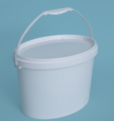 forme ovale pp de seau en plastique de 5L 10L 20L/matériel de HDPE