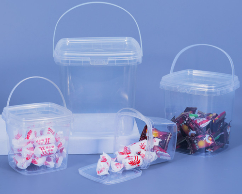 Pail With Printing de plastique translucide IML/impression thermique de transfert/écran