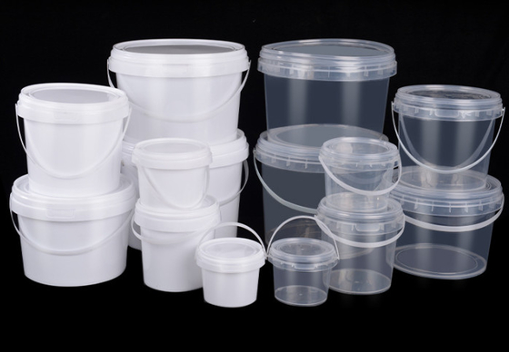 Emballage de sac de PE de sac tissé par capacité en plastique transparente personnalisable de seau