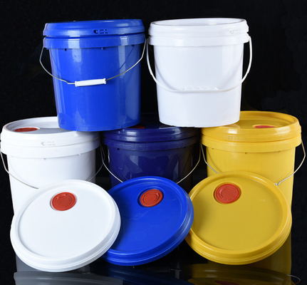 Seau en plastique rond léger d'huile pour stocker et transporter