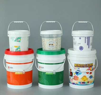 Seau en plastique résistant UV d'engrais avec la poignée