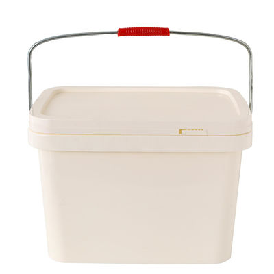 Seau rectangulaire en plastique de 5 gallons personnalisable, qualité alimentaire
