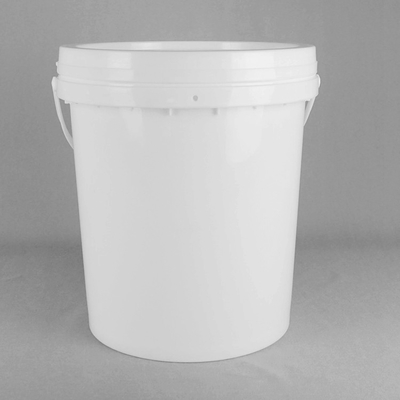 Seau de peinture en plastique rouge avec poignée et conception imperméable