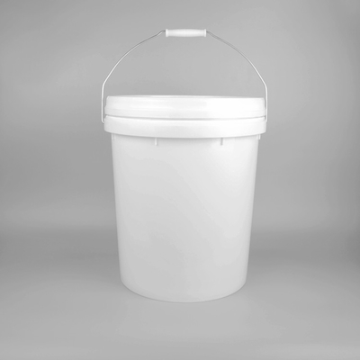 Seau chimique matériel de HDPE de catégorie comestible seau en plastique de 6 gallons avec le couvercle