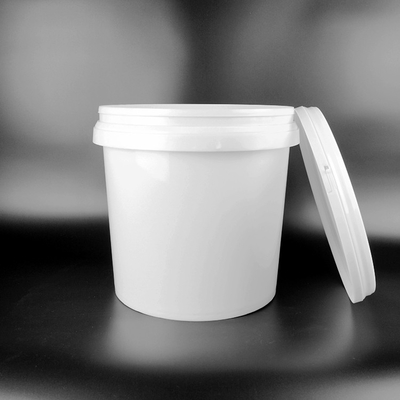 Approbation 18Kg de GV autour de la capacité blanche de Pail With Cover Durable Large