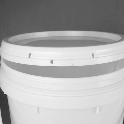 Seau de peinture en plastique rond avec tuyau de coulée et résistant à la chaleur