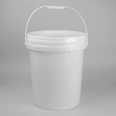 Petit plastique transparent autour de seau imprimé fait sur commande avec le couvercle
