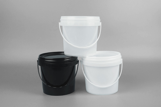 18L pp seau en plastique de noir de 5 gallons autour de catégorie comestible claire