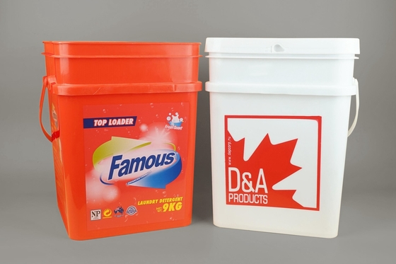seau en plastique carré clair de catégorie comestible de 25*17*15.8cm avec l'approbation de GV