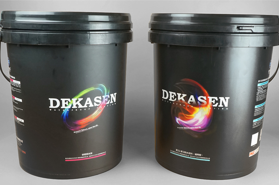 Seau en plastique blanc noir empilable de 5 gallons 20 litres pour le lubrifiant