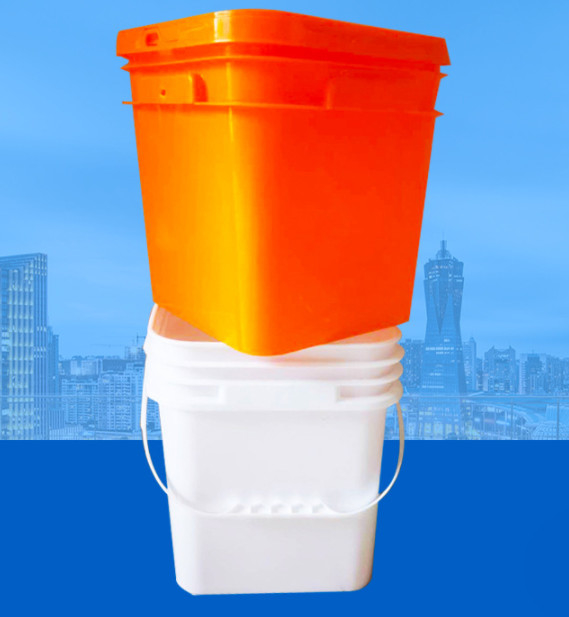 Contenant en plastique carré de qualité alimentaire de couleur blanche ou autre