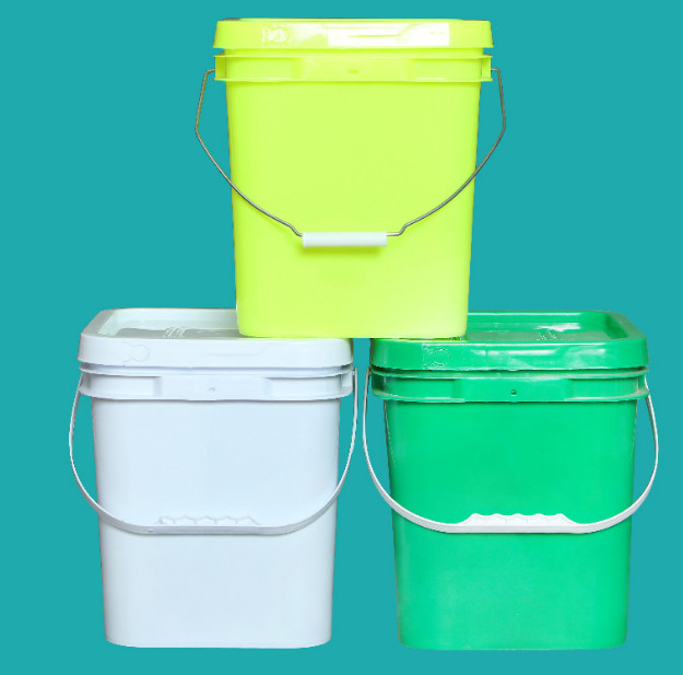 Résistance aux produits chimiques Bouteille en plastique carré 1,2 kg pour jouets de peinture alimentaire