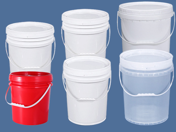 Réservoir de lubrifiants industriels blancs lourds de capacité 20L, seau en PP/HDPE avec fonction
