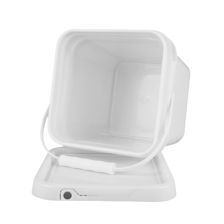 Vaisseau en plastique carré de qualité alimentaire blanc ou autre pour des solutions pratiques de stockage