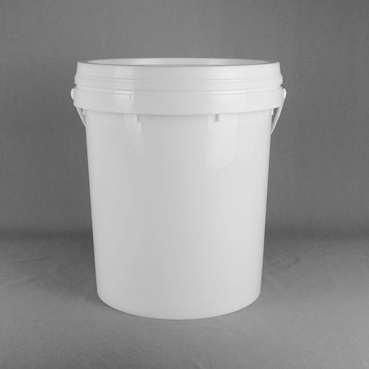 20L Snap On Lid Seau en plastique empilable 15,5 Hauteur 11,5 Diamètre Conception blanche personnalisable