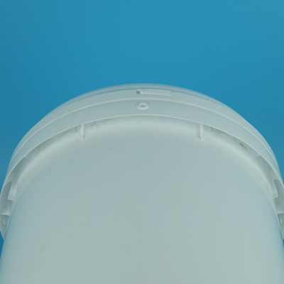 Tambour en plastique rond de 19 kg avec poignée et couvercle pour peinture