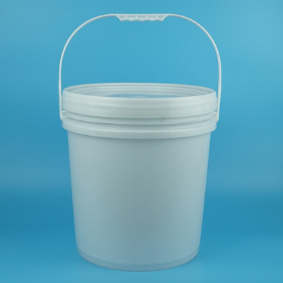 Seau rond en plastique avec couvercle et anse 16,5 litres pour peinture au latex