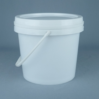 Seau blanc de qualité alimentaire / seau de qualité alimentaire avec poignée 1L-5L Capacité sans BPA