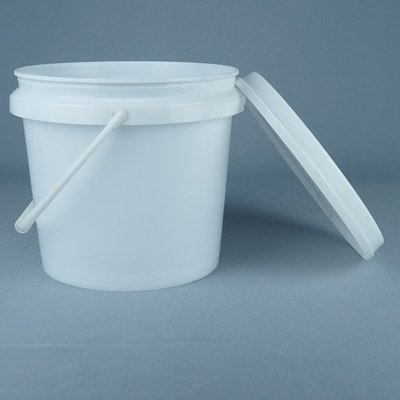 Seau blanc de qualité alimentaire / seau de qualité alimentaire avec poignée 1L-5L Capacité sans BPA