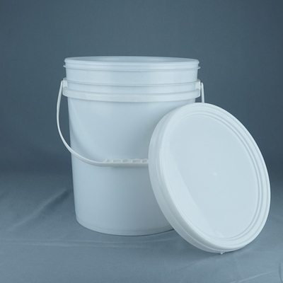 poids léger recyclable de tambour en plastique du rond 18kg pour la peinture de latex