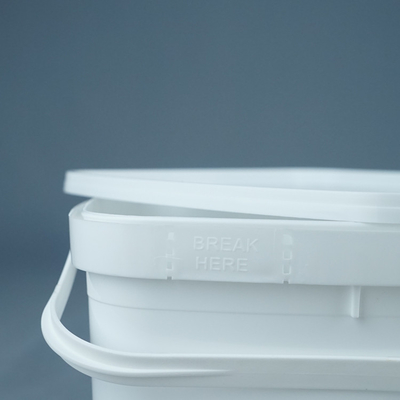 crème glacée 3kg empaquetant la catégorie comestible de seau en plastique carré