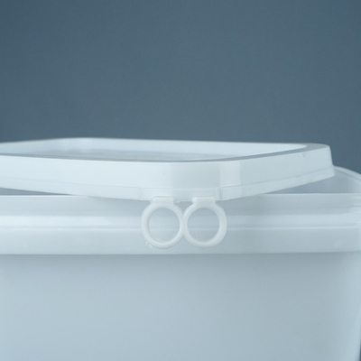 Résistance aux produits chimiques Résistance aux chocs des seaux en plastique PP carré de qualité alimentaire