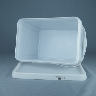 conteneur en plastique rectangulaire d'emballage de stockage de catégorie comestible du seau 20kg