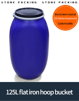 Tambour en plastique 125L de baril de chiffre d'affaires scellé grande par bouche