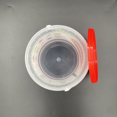Petits seaux en plastique ronds écologiques de catégorie comestible pour des casse-croûte et des écrous