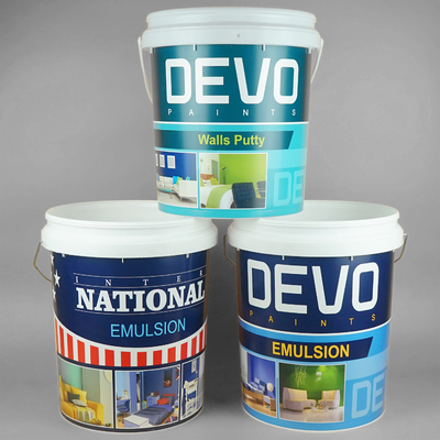 Plastique empilable cinq gallons seaux 15,5 pouces de hauteur pour les applications lourdes