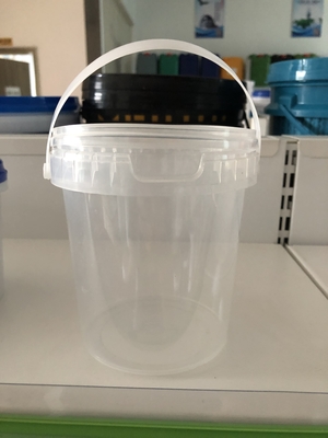Impression en plastique transparente douce d'écran de seau pour le biscuit ou les jus