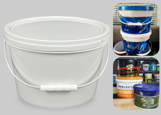 Seau en plastique ovale personnalisable PP/HDPE avec IML ou impression thermique de transfert ou d'écran