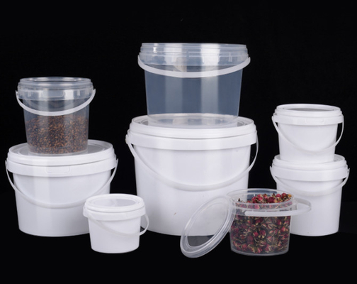 Emballage de sac de PE de sac tissé par capacité en plastique transparente personnalisable de seau