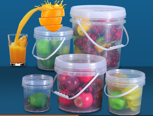 Pail With Printing de plastique translucide IML/impression thermique de transfert/écran