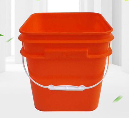 Option d'impression par transfert thermique à l'aide d'un seau en plastique carré résistant aux produits chimiques