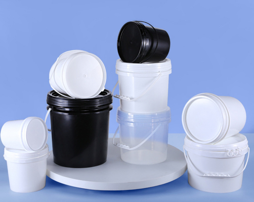 Seau de qualité alimentaire blanc rond résistant aux UV réutilisable / Seau de qualité alimentaire avec couvercle