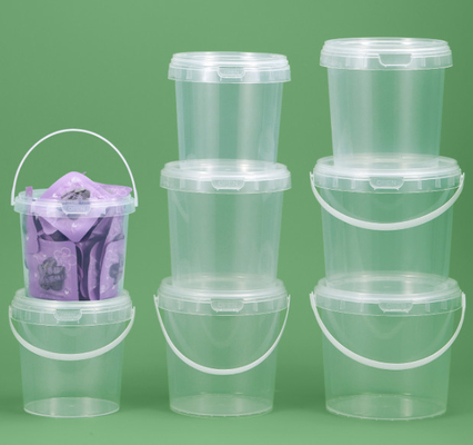 Poignée de godet en plastique PP/HDPE disponible en blanc avec couvercle