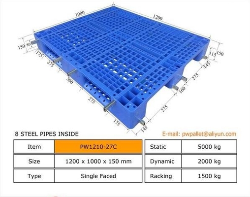 Solution d'emballage efficace Palette en plastique empilée d'OEM