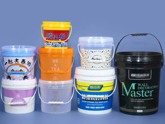 Seau en plastique transparent pour l'emballage alimentaire