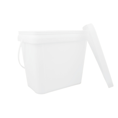 Seau carré en plastique PP pour peinture 100% matières premières vierges Carré