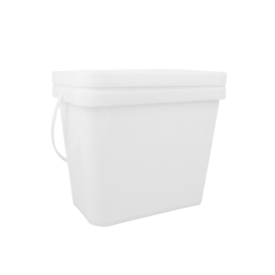 Seau carré en plastique PP pour peinture 100% matières premières vierges Carré