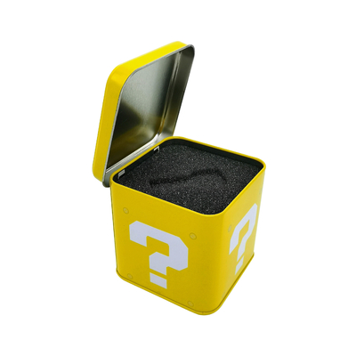 Boîte en fer blanc rectangulaire légère et compacte pour un rangement facile