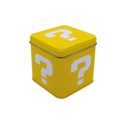 Boîte en fer blanc rectangulaire légère et compacte pour un rangement facile