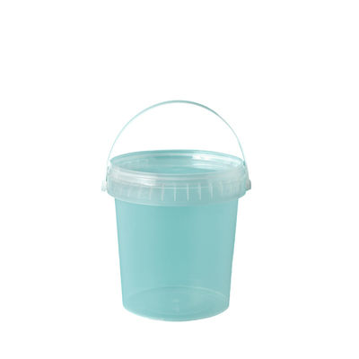 Seau en plastique de couleurs personnalisables, seau en plastique de qualité alimentaire de 28 oz/800 ml avec couvercle facile à ouvrir