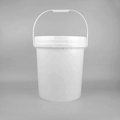 Seau de peinture en plastique rouge avec poignée et conception imperméable